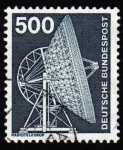 Stamps : Europe : Germany :  COL-RADIOTELESKOP