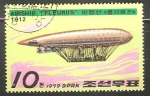 Stamps North Korea -  Airship Fleurus