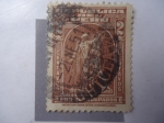 Stamps Peru -  Pro desocupados. (Escultura de John A.Ward?)Pie de Imprenta:American Bank Note Company.Lit.MO