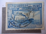 Stamps Peru -  Barco Vapor-Correo Inca -Lago de Titicaca, el más alto navegable del Mundo-3.612 mts.