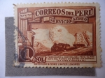 Sellos de America - Per� -  Ferrocarril Central del Perúy-El más alto del mundo - 4.817.60mts.