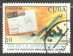 Sellos de America - Cuba -  Dia de la cosmonautica