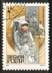 Stamps Hungary -  N. Armstrong- Apollo II