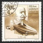 Stamps Hungary -  Ferdinand von Zeppelin