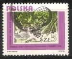 Stamps Poland -  Balloon ascent, 1784