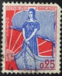 Stamps France -  Marianne en bote