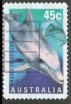 Stamps Australia -  Common Bottlenose Dolphin-Delfín mular común  