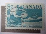 Stamps : America : Canada :  Minero - British Columbia 1858-1958.