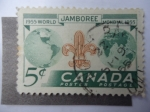 Stamps Canada -  1955 World Jamborr Munial 1955
