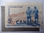 Sellos de America - Canad� -  Le Plan de  Colombo Plan.