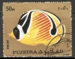 Stamps United Arab Emirates -  Chaetodon lunula