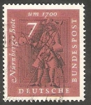 Stamps Germany -  237 - Cartero del 1700 