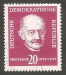 Stamps Germany -  345 - Centº del nacimiento del físico  Max Planck