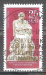 Stamps Germany -  Soviet War Memorial, Treptow, en Berlín.Escultura de la Patria-DDR