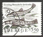 Stamps : Europe : Sweden :  Nemacheilus barbatulus