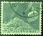 Stamps Switzerland -  Teleférico Santis