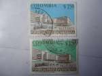 Sellos de America - Colombia -  Pontificia Universidad Javeriana. 350 aniversarios, 1623 al 1973.