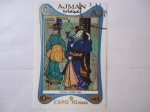 Stamps : Asia : United_Arab_Emirates :  Ajman - Expo70 Osaka - Painting: Japonese Ladies.