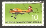 Stamps Germany -  1437 - Avión de la RDA
