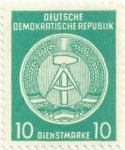 Stamps : Europe : Germany :  RDA. SELLO OFICIAL PARA ADMINISTRACIÓN POSTAL. SELLO DE SERVICIO. YVERT DD S50B