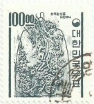 Stamps South Korea -  SÍMBOLOS NACIONALES. CAMPANA DEL REY SEONGDEOK. YVERT KR 306