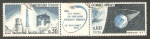 Stamps France -  1464 y 1465 - Lanzamiento del primer satélite nacional 