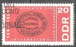 Stamps Germany -  100 aniv de la fundación de la Asociación de la primera Internacional de Trabajadores (DDR).