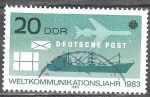 Sellos de Europa - Alemania -  Año mundial de las comunicaciones(DDR).