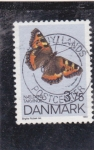 Stamps Denmark -  mariposa- 