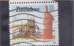 Stamps Zimbabwe -  industria Stamp Mill 