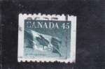 Sellos de America - Canad� -  bandera canadiense