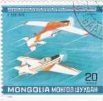 Stamps Mongolia -  acrobacias aereas