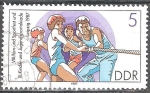 Sellos de Europa - Alemania -  VIII.Festival de Gimnasia y deportes y XI. Infantil y Juvenil de Leipzig 1987-DDR.