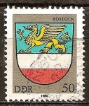 Stamps Germany -  2563 - Escudo de la ciudad de Rostock 
