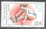 Stamps Germany -  VIII.Festival de Gimnasia y deportes y XI. Infantil y Juvenil de Leipzig 1987-DDR.