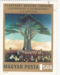 Stamps Hungary -  pintura fiesta popular