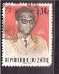Sellos del Mundo : Africa : Rep�blica_Democr�tica_del_Congo : Presidente Mobutu