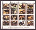 Stamps United Arab Emirates -  Animales en peligro de desaparición