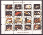 Stamps United Arab Emirates -  Peces tropicales