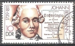 Sellos de Europa - Alemania -  Johann Beckmann 1739-1811(científico) DDR.