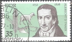 Stamps Germany -  Albrecht Thaer 1752-1828 (médico y agricultor y fundador de la ciencia agrícola) DDR.