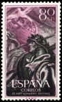 Stamps : Europe : Spain :  ESPAÑA SEGUNDO CENTENARIO NUEVO Nº 1189 ** 80C PURPURA  Y NEGRO ALZAMIENTO  