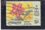Sellos del Mundo : Asia : Malaysia : flores