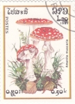 Stamps Laos -  setas- amanita muscaria