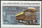 Stamps : Africa : Ghana :  Pay & Bank Car