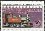 Stamps : Africa : Ghana :  Locomotive 1922