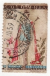 Stamps : America : Colombia :  luz marina zulaga 1959