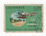 Stamps : America : Colombia :  avianca 50 años