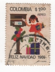 Stamps : America : Colombia :  colombia feliz navidad