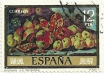 Stamps Spain -  DIA DEL SELLO. LUIS EUGENIO MELÉNDEZ. BODEGÓN, VALOR FACIAL 12 Pts. EDIFIL 2367